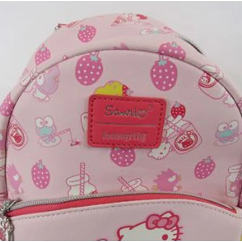 HELLO KITTY Strawberry Mini Backpack Pink Sanrio Loungefly‎ Style